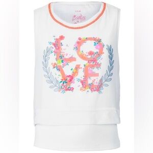 LUCKY IN LOVE Girls Liberty So In Love Tank Tennis Pickeball